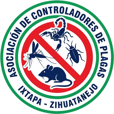 Sello de la Asociación de Controladores de Plagas Ixtapa-Zihuatanejo
